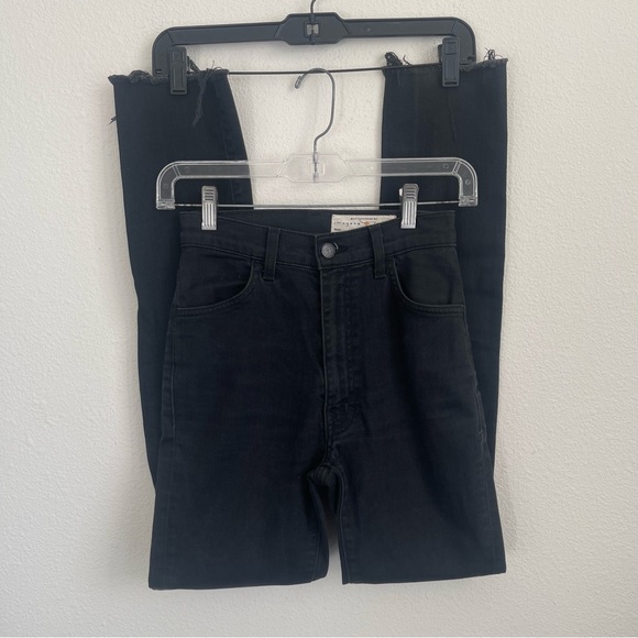 Imogene Willie Elizabeth Stretch Skinny Denim Frayed Hem Jeans - Picture 1 of 7